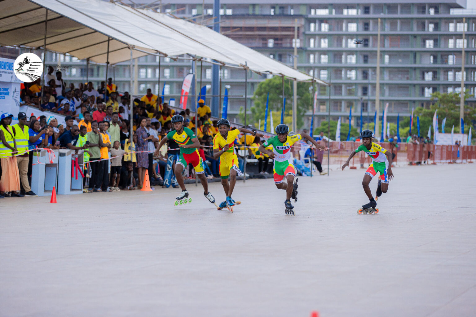 Cotonou Skating Challenge 2026 One Lap Sprint patineurs béninois podium