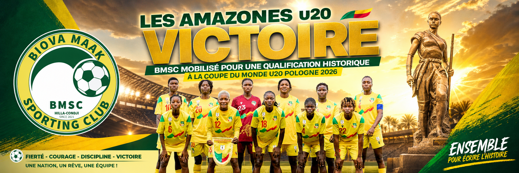 IMA Gildace AHOUANDJINOU appelle à la mobilisation générale pour porter les Amazones U-20 vers le Mondial
